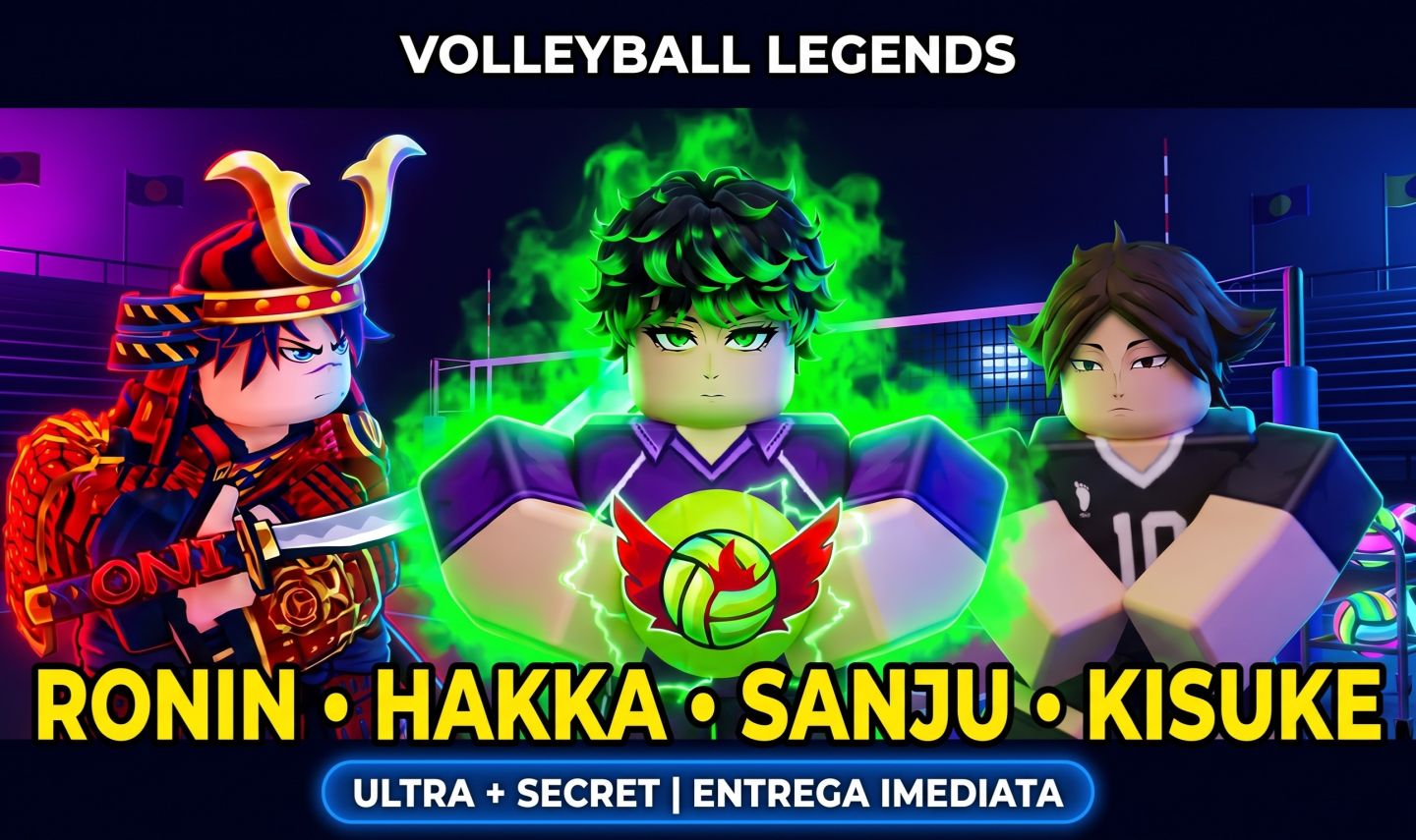!!VOLLEYBALL LEGENDS PERSONAGENS E HABILIDADES SECRETAS NA SUA CONTA!