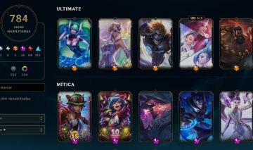 CONTA LOL 784 SKINS