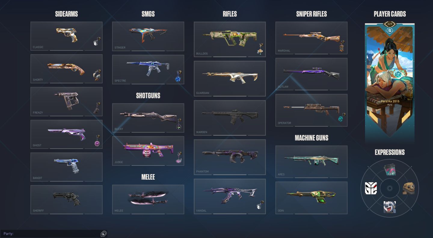 CONTA VALORANT +20 SKINS COMPRADAS | SKINS PREMIUM E EXCLUSIVAS