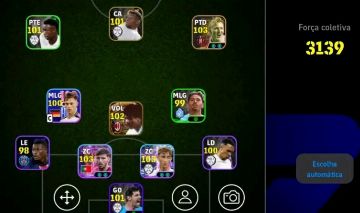 Conta de efootball com jogadores raros