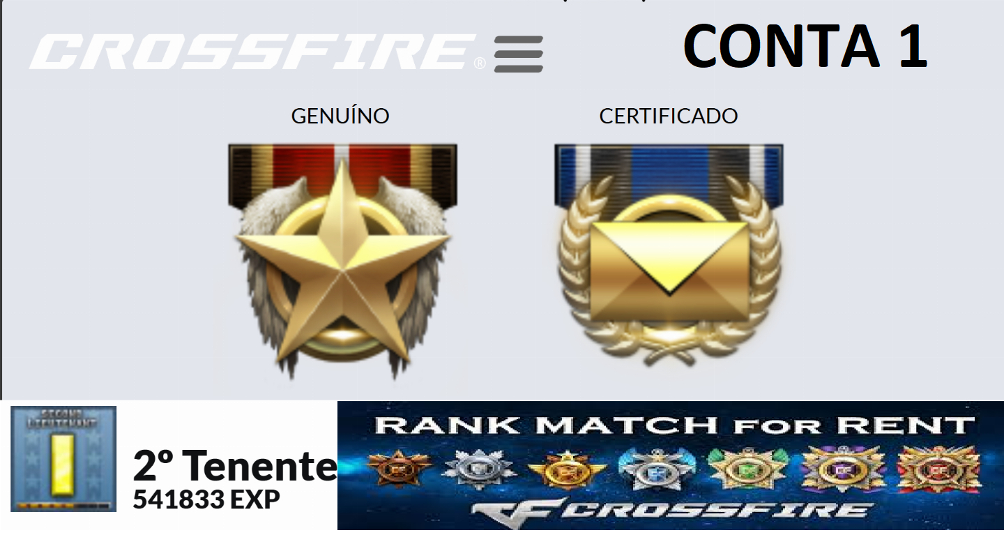 CONTAS BARRINHA DE OURO PARA RANKED COM ALGUMAS ARMAS EXCLUSIVAS EMAIL ON