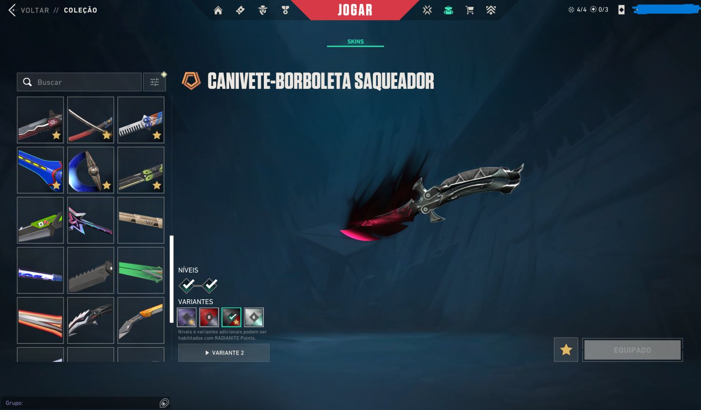 PRA SAIR LOGO Conta Valorant Full Skins Champions ( exceto 2022 )