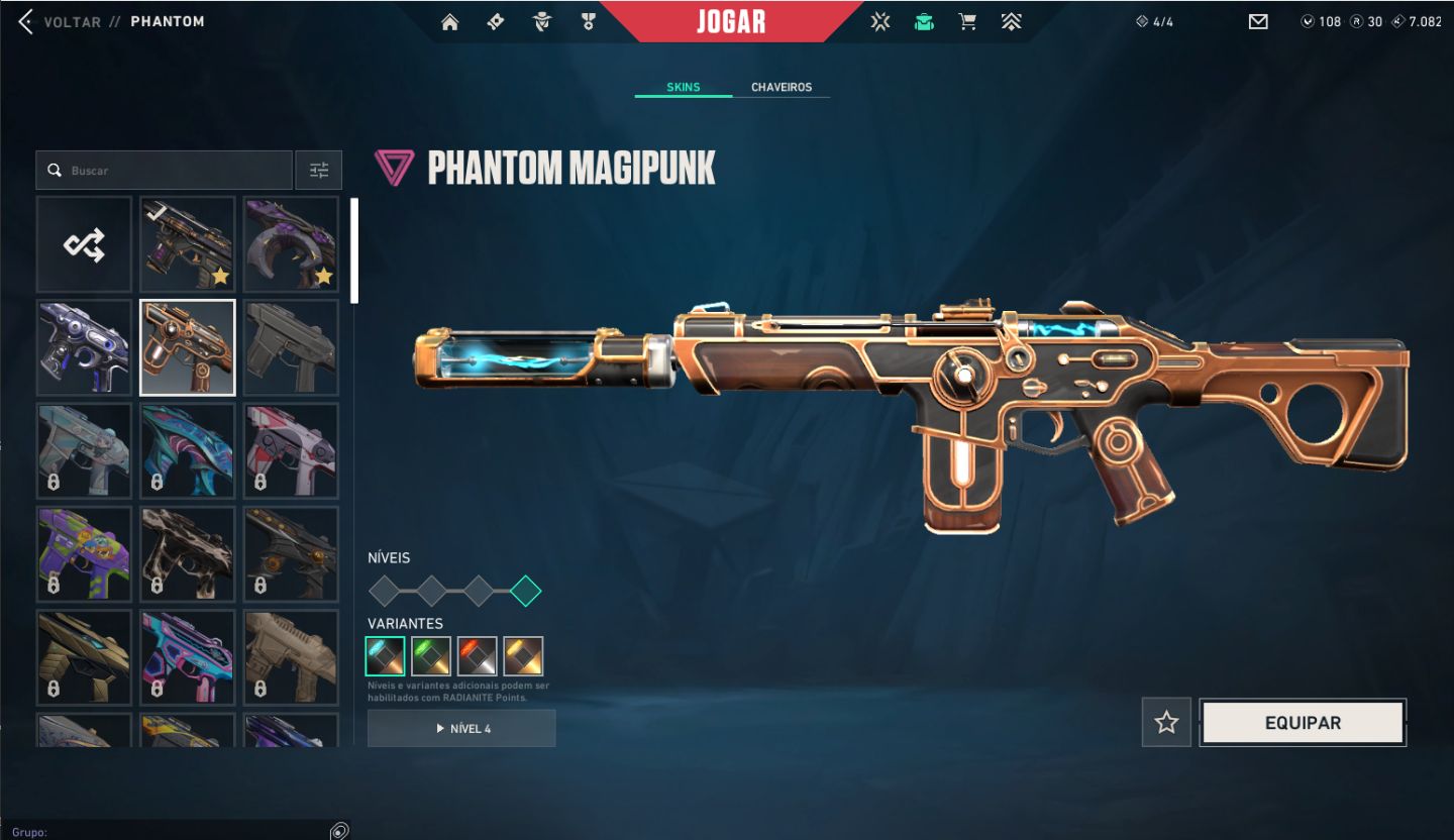 Conta Vava com 14 skins da loja, Karambit Vct 2025, ex imortal, + de 1k gasto