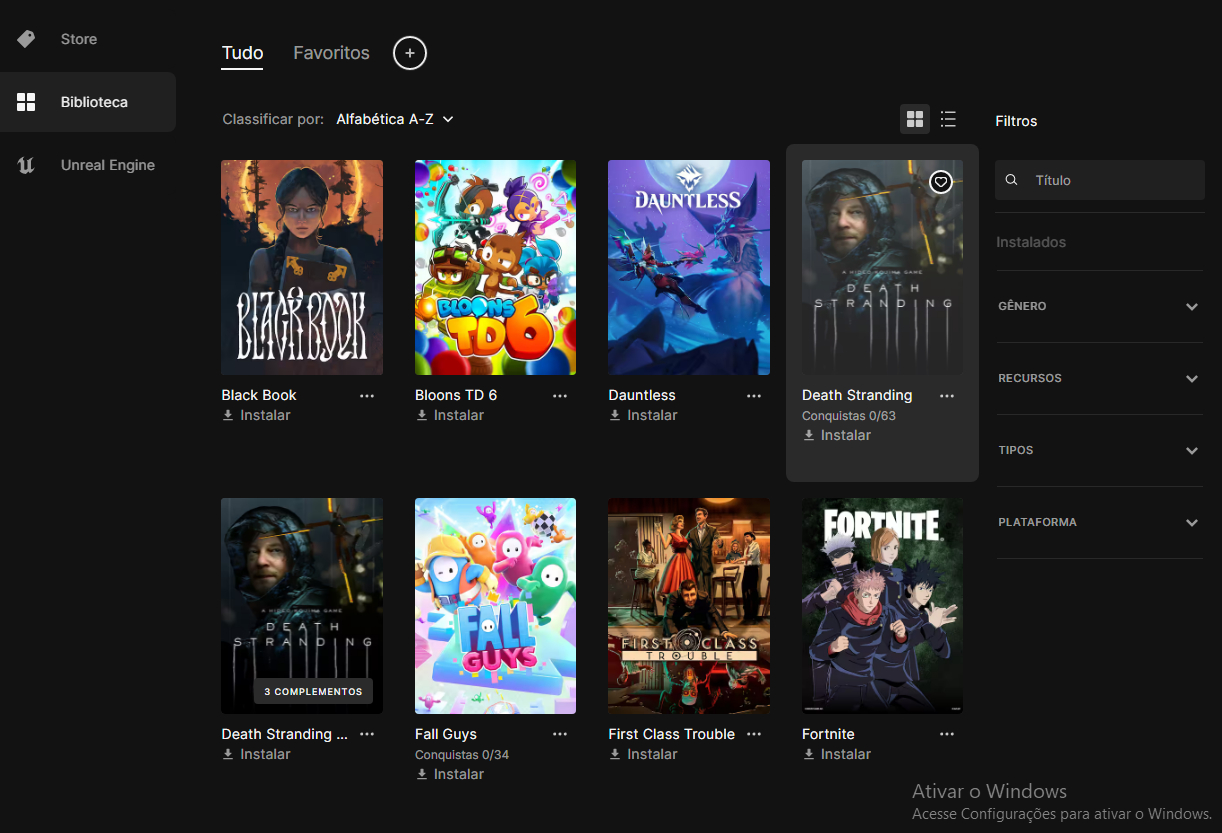 CONTA DE FORTNITE + GTA 5, Just Cause 4 e Death Stranding (+DLC)