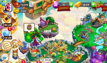 Conta DRAGON CITY NIVEL 39 10K TROFEUS