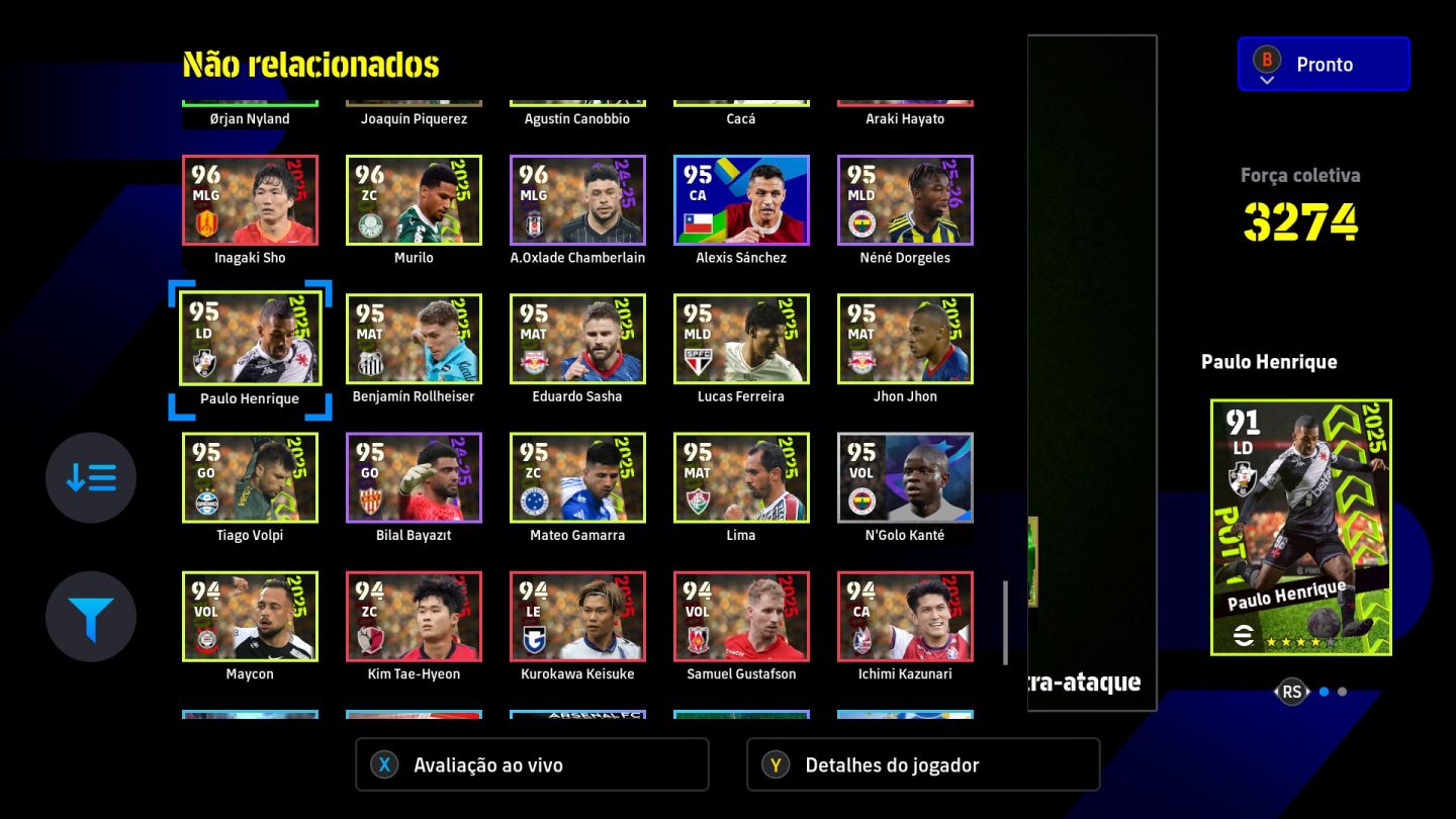 Conta eFootboll (steam) muitos jogadores meta