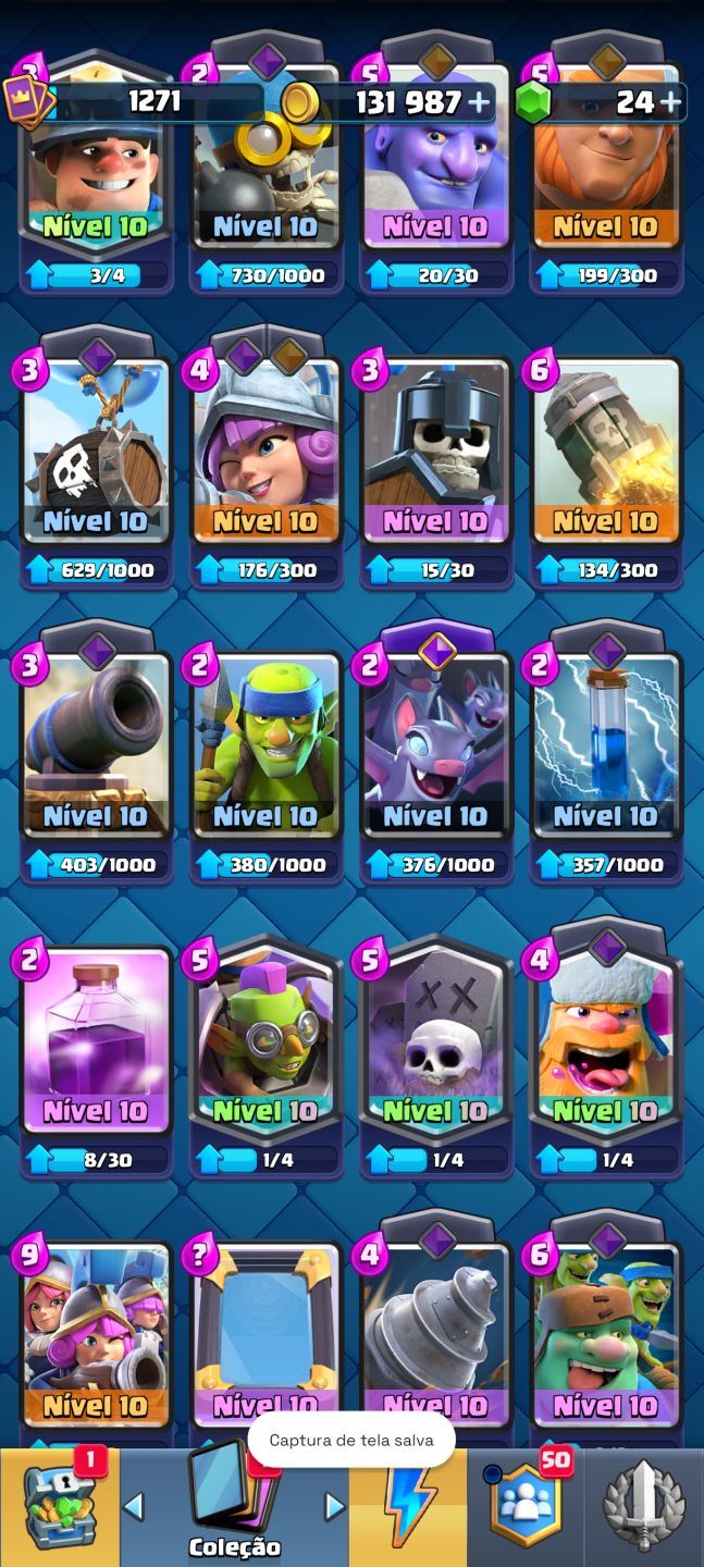 Conta Clash Royale