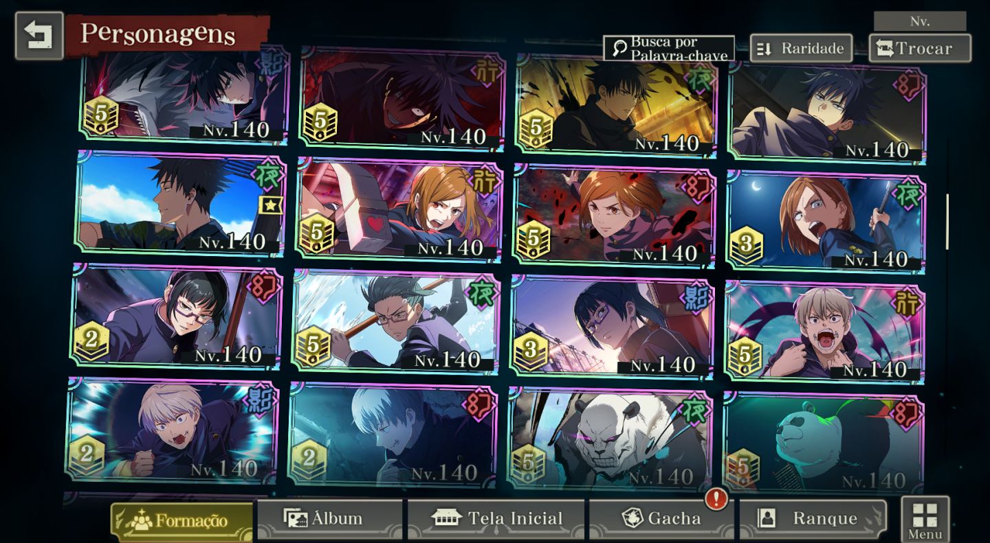 40% OFF | 19 Limitados | Todos os Personagens Nível e Grade Máxima | Lv109