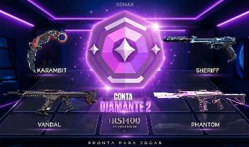 CONTA VALORANT DIAMANTE 2 + SKINS EXCLUSIVAS + R$1400 INVESTIDOS
