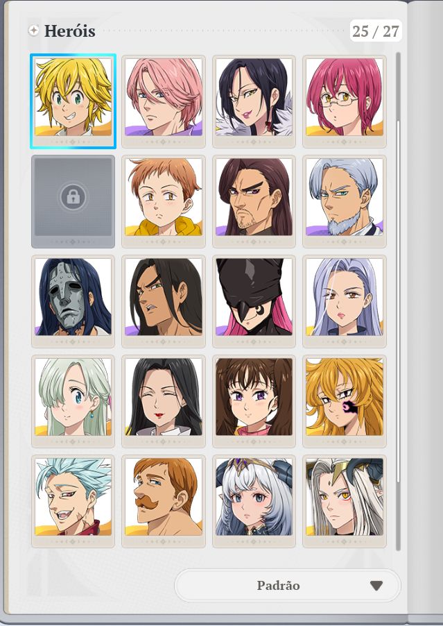 CONTA 7DS ORIGIN - Ban P7 e Meliodas P8 - End Game