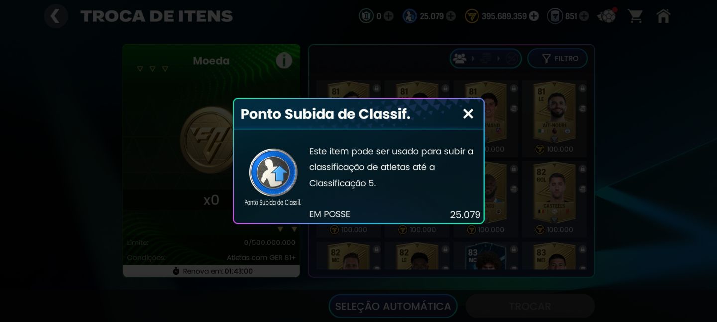 CONTA DE FC MOBILE COM MUITAS JOIAS E FRAGMENTOS