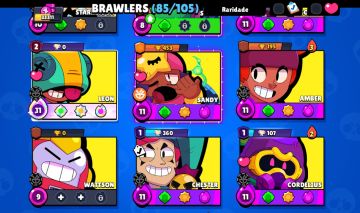 CONTA DE BRAW STARS MUITO ROUBADA! É POSSIVEL TROCA DE DADOS, LEON MUITO ROUBADO