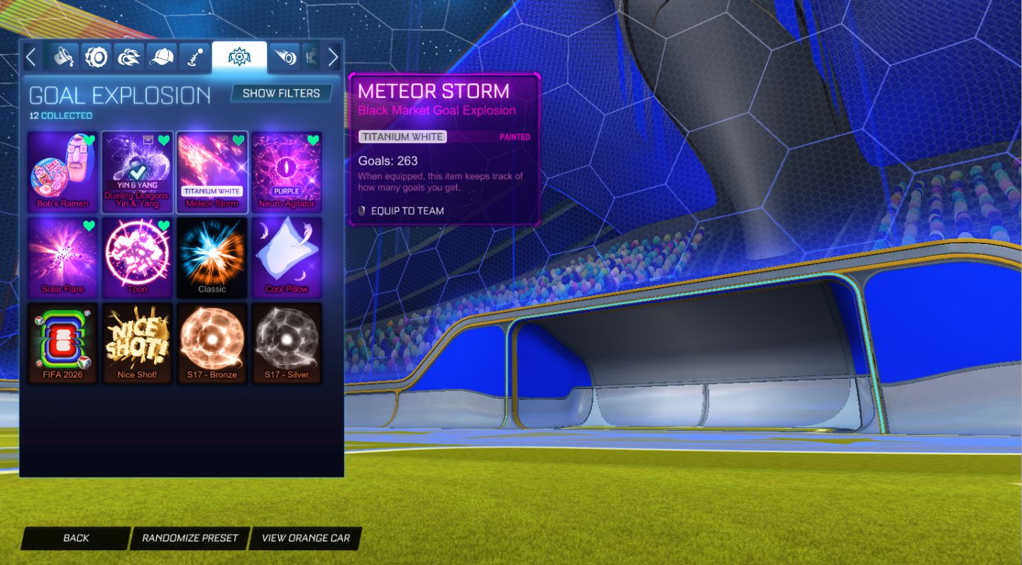 CONTA ROCKET LEAGUE PEAK GC1 (1492) PAINTED FENNEC+RLCS DECALS+GC S22 TAG+600Cr