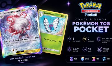 Conta Pokémon TCG Pocket - Deck principal Zoroak+Butterfree
