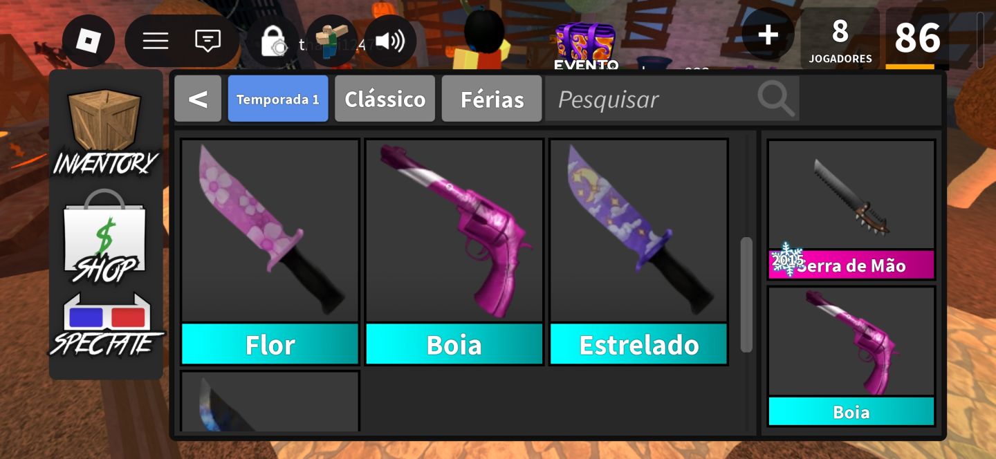 CONTA MURDER MYSTERY 2 ELITE | 1500+ ROBUX GASTOS + EMOTES!