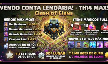 Conta boa de clash of clans