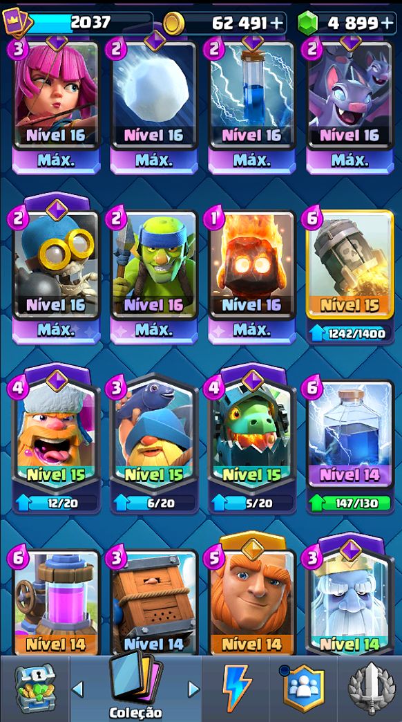 Conta de Clash Royale