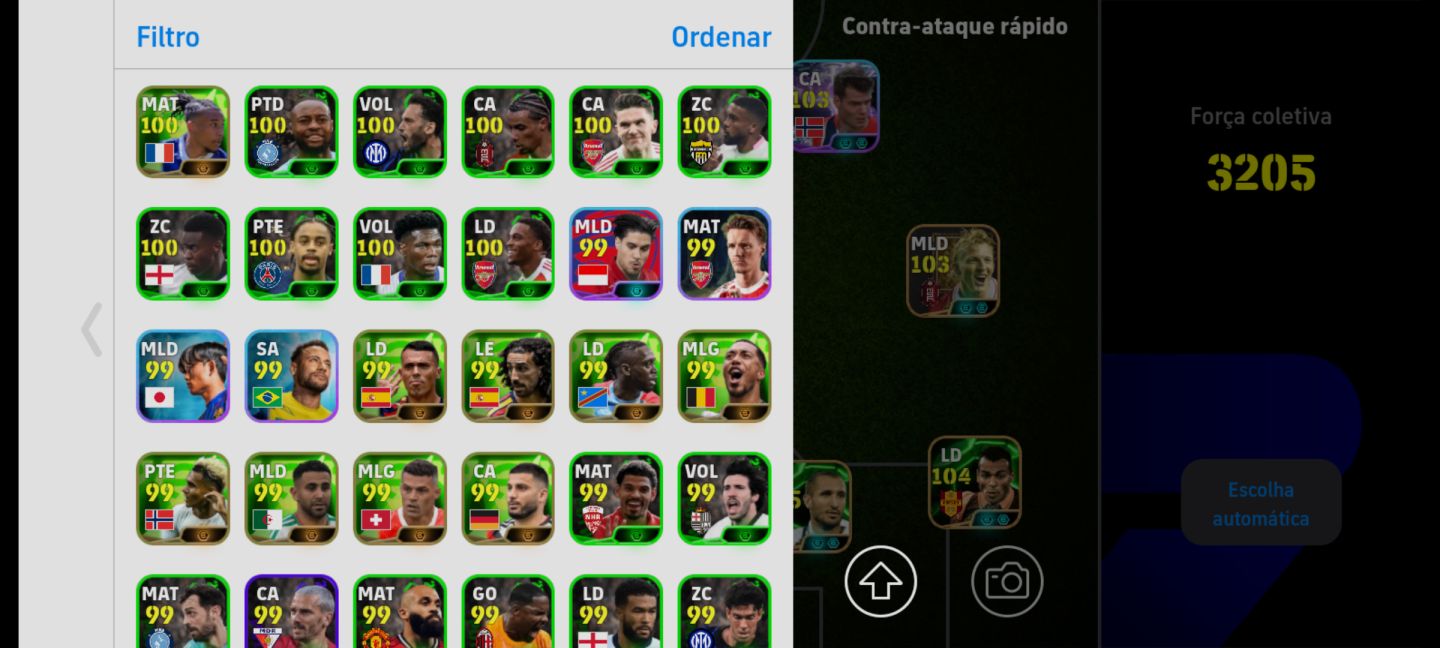 CONTA EFOOTBALL 3206 COM VARIOS JOGADORES TOP CONTA PERFEITA PRA COMEÇAR