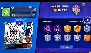 CONTA DE BRAWL STARS > 16K | 85 BRAWLERS | 10 LENDÁRIOS | 5 HÍPER | + 4 JOGOS