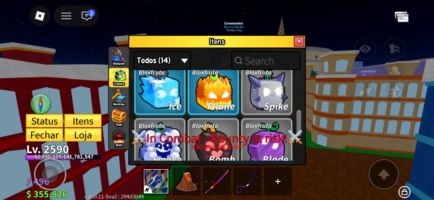 CONTA BLOX FRUITS ROCKET PERM