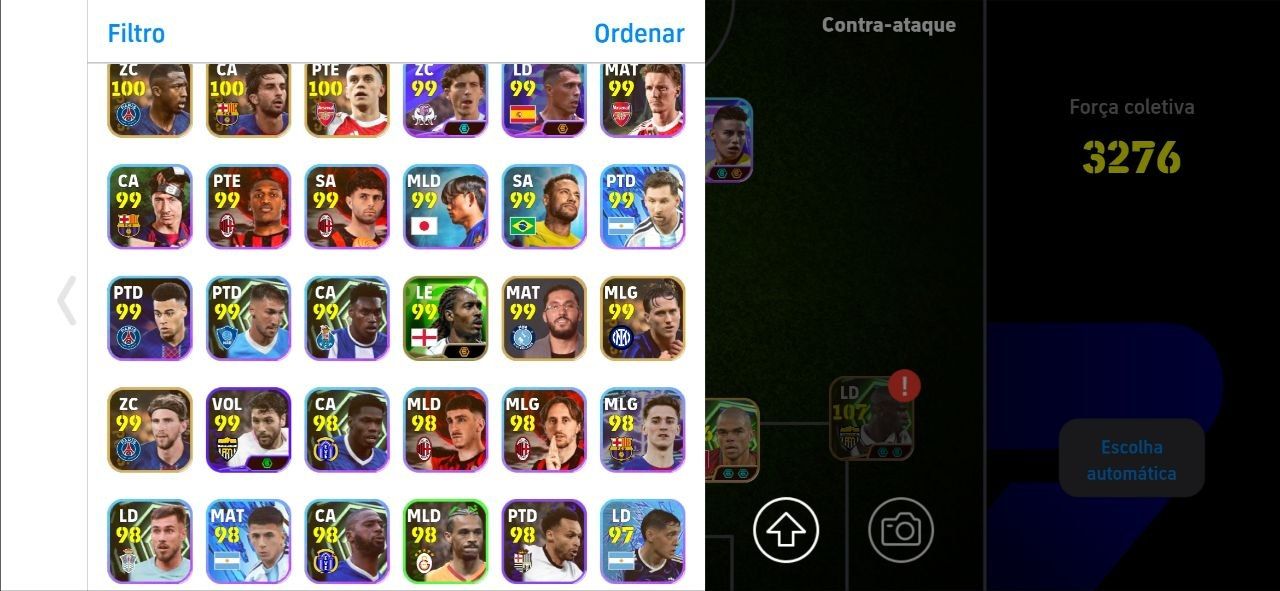 CONTA 3283+!! MESSI 110 + ZICO BLITZ + THURAM 107 + THE BEST + JAMES BLITZ E+++!