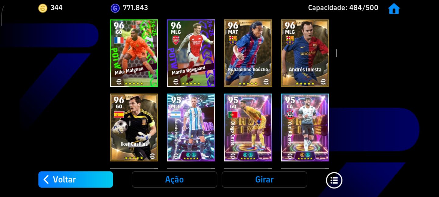 CONTA EFOOTBALL MOBILE COM 3266 DE FORÇA!