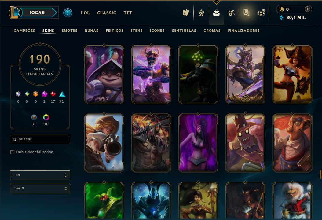 SKIN LENDÁRIA RIVEN EMISSÁRIA + [ CONTA COM 200 SKINS HABILITADAS ] + TROCA NICK