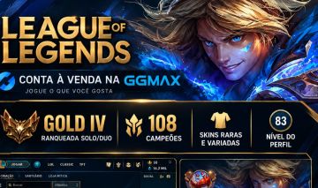 CONTA LOL GOLD IV | 108 CAMPEÕES | SKINS VARIADAS | NÍVEL 83