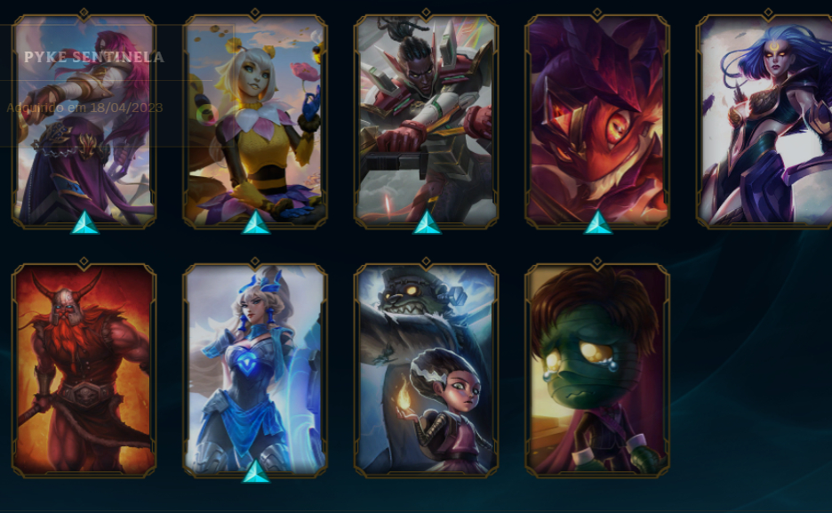 Conta de valorant e lol juntas. Gold as duas