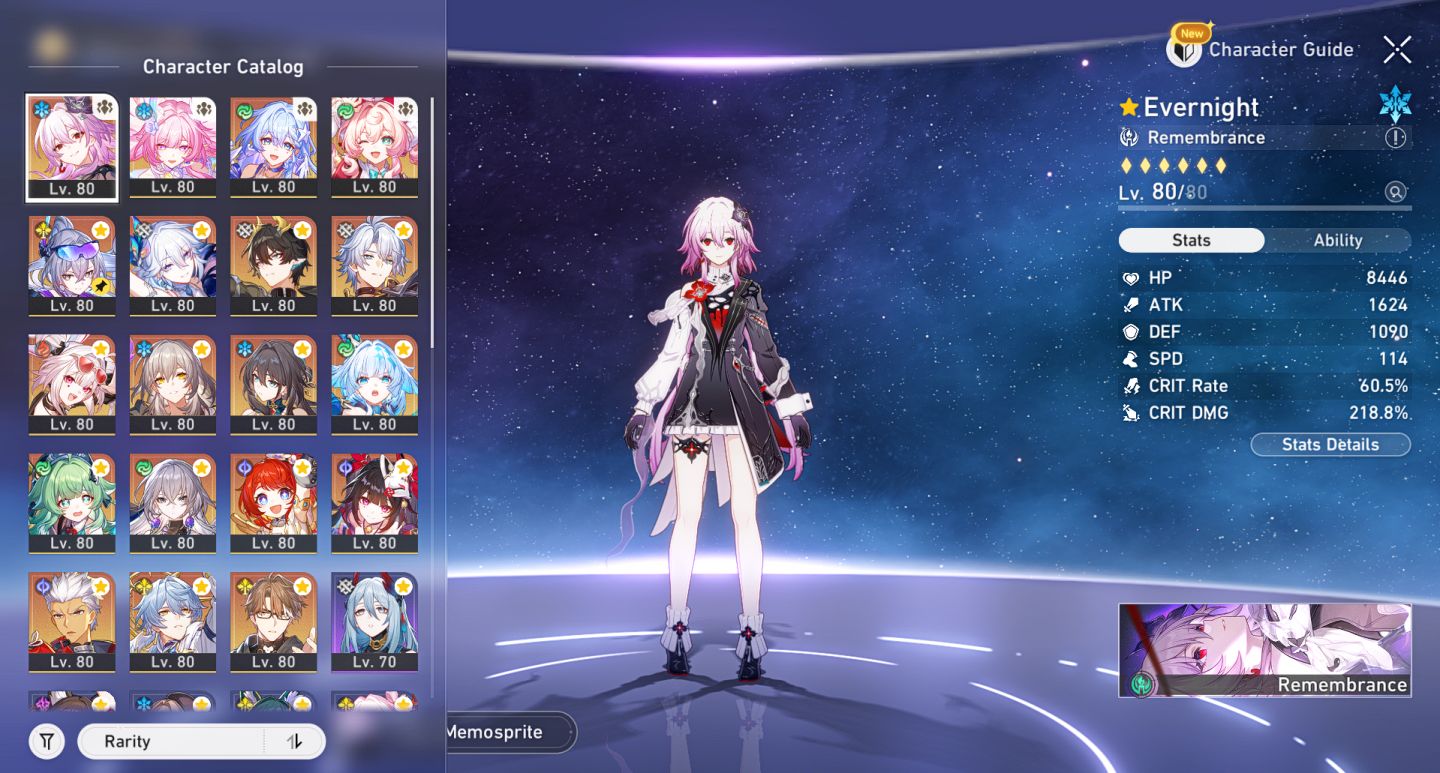 [54 5 estrelas] Conta Endgame (Phainon/Evernight/Silver Wolf PREMIUM)