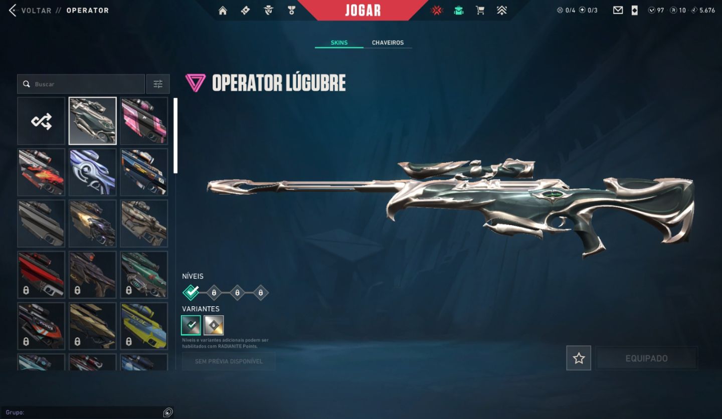 Conta valorant com +4000 gastos em skins e passes. Dono único 100% seguro