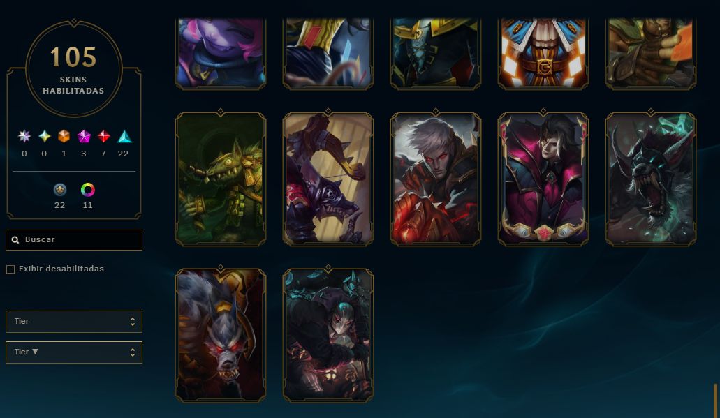 CONTA LOL - PLATINA - LV 117