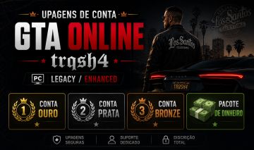 UPAGEM DE CONTA PARA GTA 5 ONLINE [Legacy & enhanced PC]