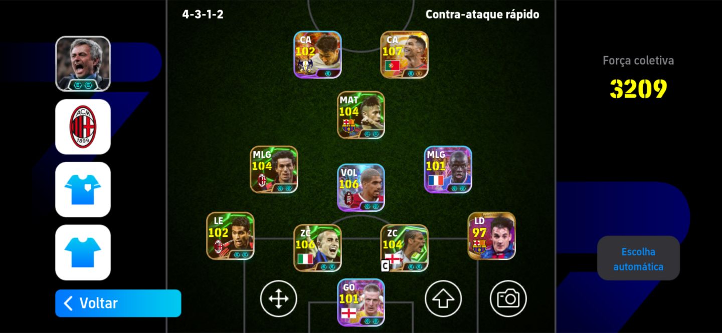 CONTA eFOOTBALL 3209 FORÇA | CR7 107 | 18 MILHÕES GP | ELENCO TOP