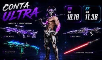 CONTA DE BLOOD STRIKE COM ZERO ANULADOR+ ETERNA+ FACAS