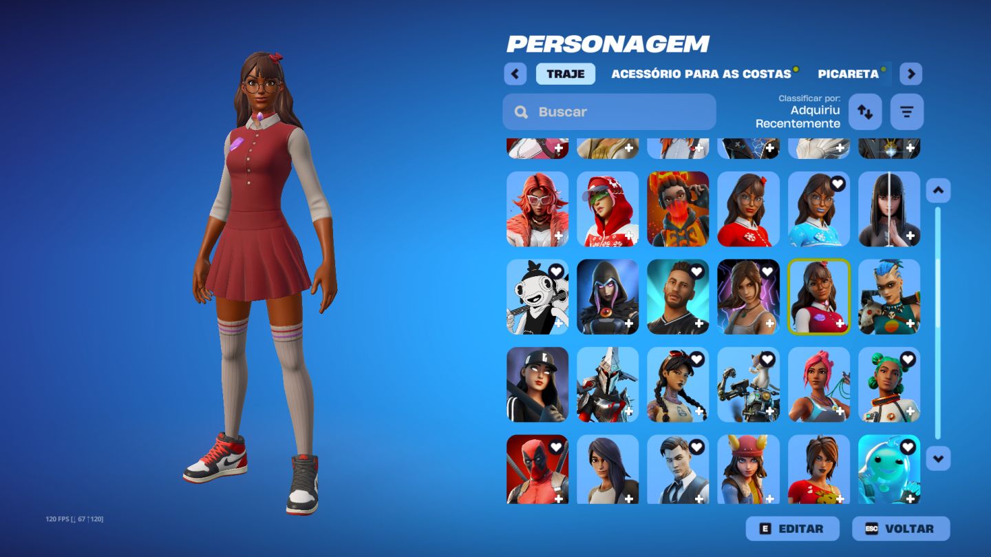 Conta Fortnite com 139 Skins
