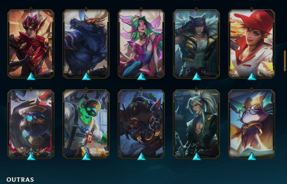 110 SKINS EXTREMAMENTE RARAS + TFT CHIBIS RAROS!