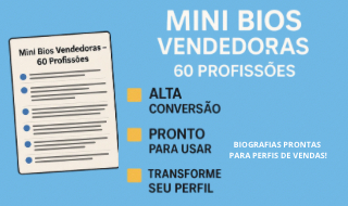 Mini Bios Vendedoras 60 Profissões