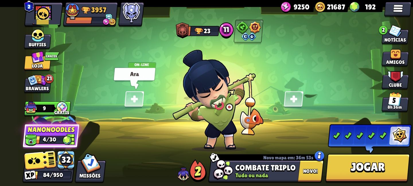 Conta Brawl Stars| Super barato|com ótimos personagens e muito recursos.