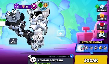 CONTA DE BRAWL STARS ANTIGA COM VARIAS SKINS VALOR NEGOCIÁVEL