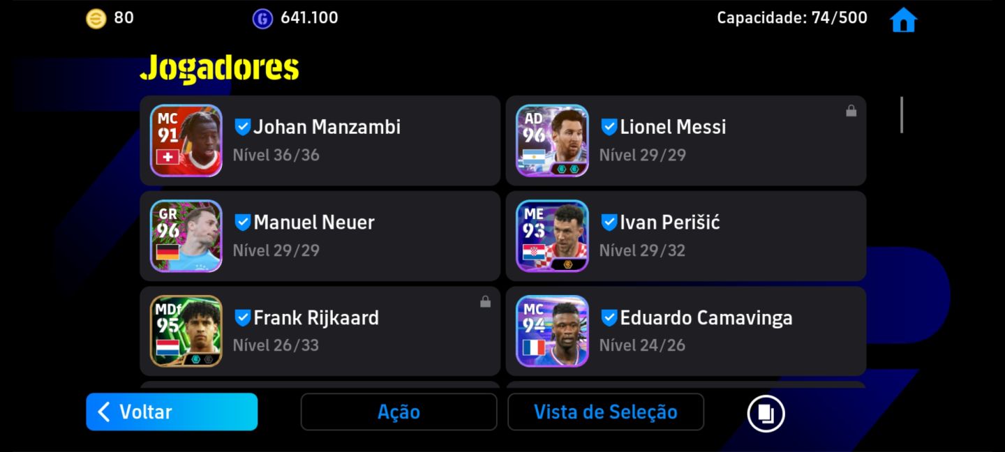 CONTA EFOOTBALL MESSI, HARRY KANE.....