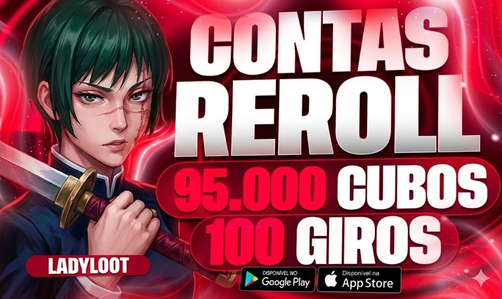 Contas Rerrol jujutsu kaisen 90k + CUBOS (PROMOÇÃO )