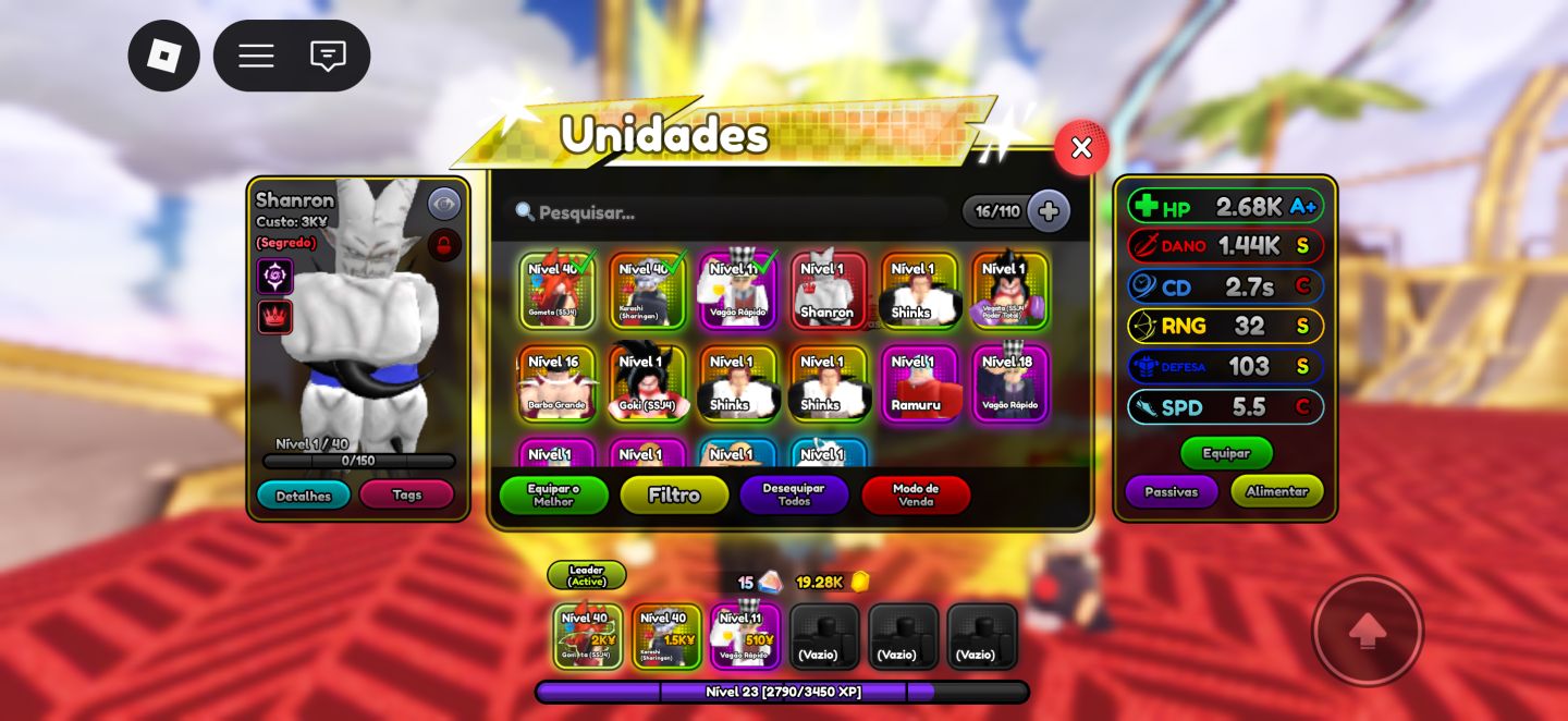 Conta anime squadron com gogeta superior + outros