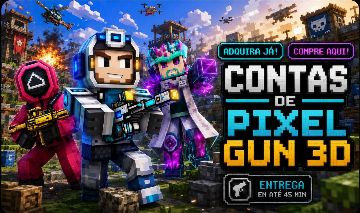 CONTAS PIXEL GUN 3D COM DIAMANTES, OURO, TICKETS E SKINS (FULL ACESSO)