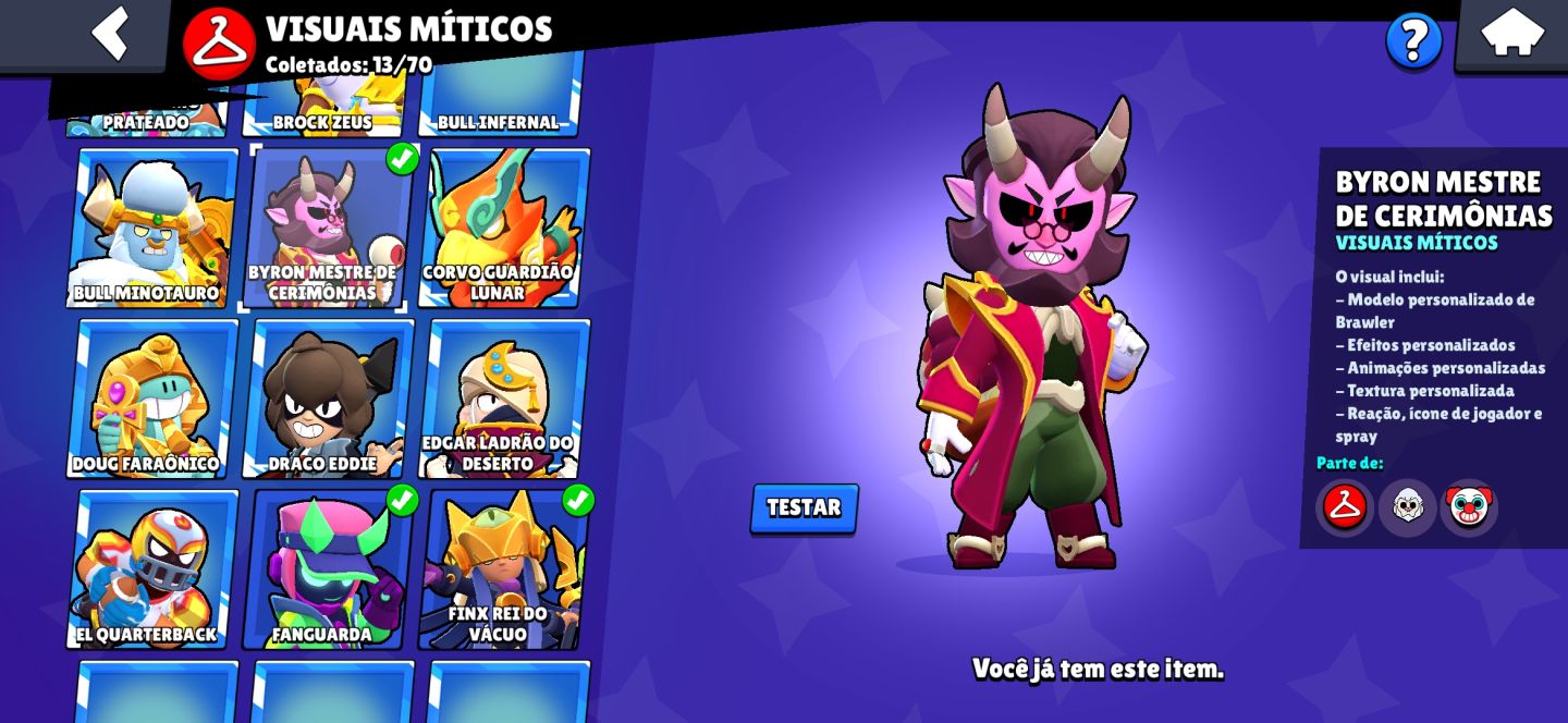 Conta brawl stars gemada og promoçao!!!!