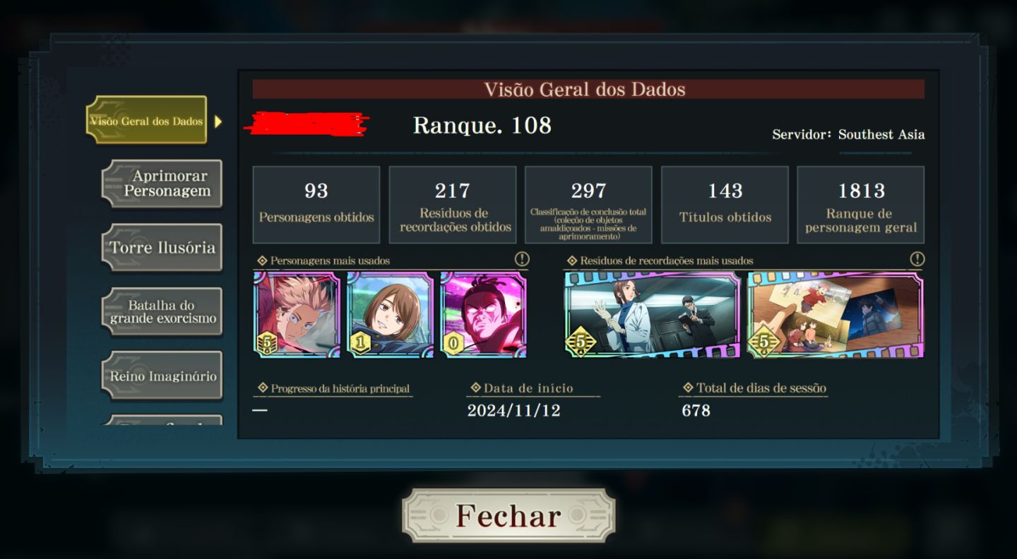 CONTA ENDGAME | 20 LIMITADOS | TODOS OS PERSONAGENS NÍVEL E GRADE MÁXIMA | LV108