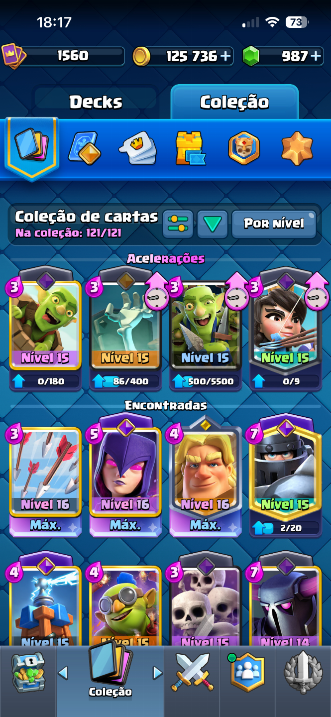 CONTA DE CLASH ROYALE Conta muito bem evoluída!