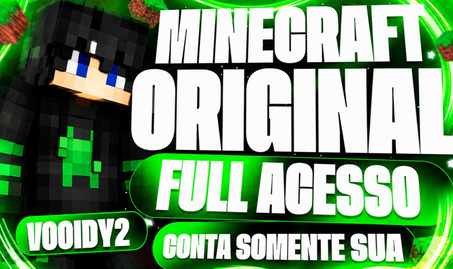 Contas de Minecraft original Full acesso com brinde em servidores gringos