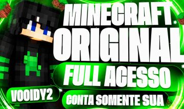 Contas de Minecraft original Full acesso com brinde em servidores gringos