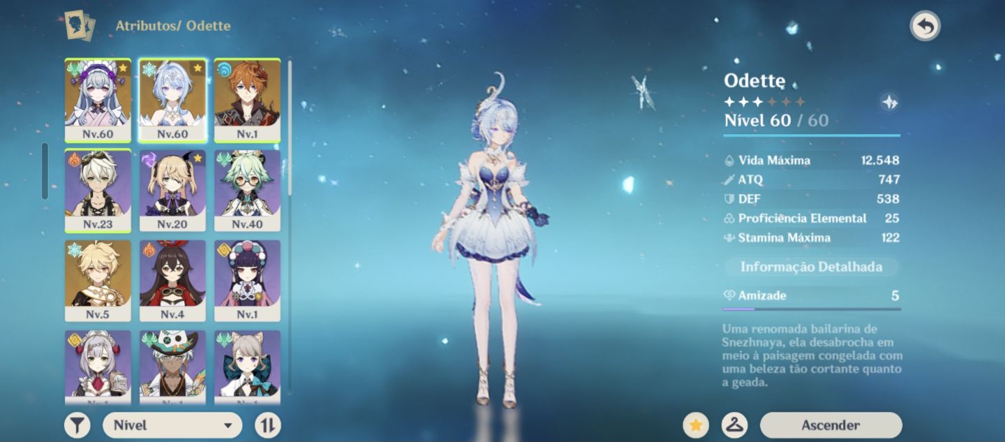 Genshin impact Mizuki C2 Odette Childe AR34
